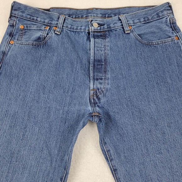 Levis 501 XX Straight Leg Jeans Mens 36 x 36 Measures 36 x 34 100% Cotton Egypt - Picture 3 of 8